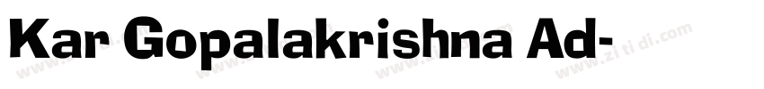 Kar Gopalakrishna Ad字体转换